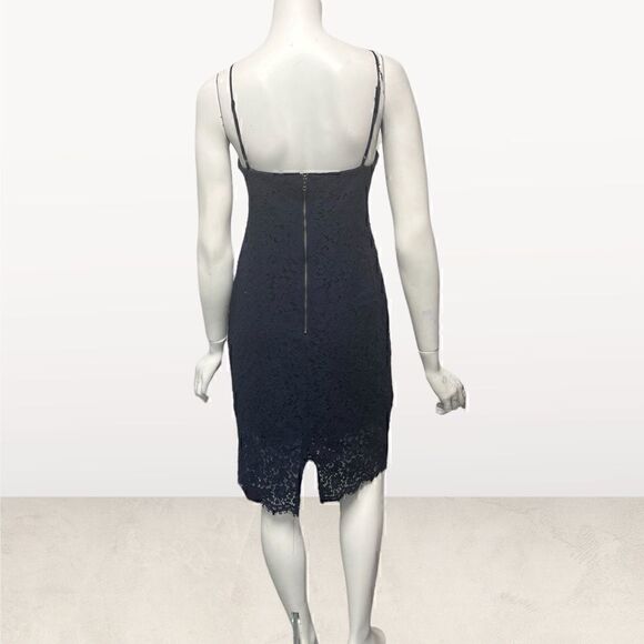 Bardot Blue Lace Spaghetti Strap Dress - Picture 6 of 7